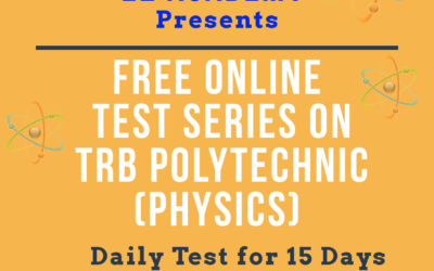 Online Test Series on TRB Polytechnic Physics
